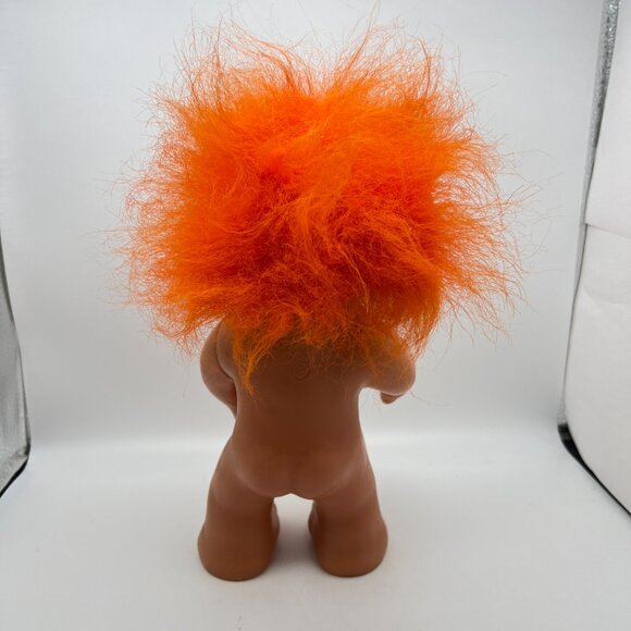 Thomas Dam Norfin #604 Orange Hair Yellow Outfit Troll Doll LARGE - Picture 9 of 12